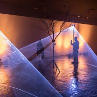 Image of the light installation at Madrid Design Festival