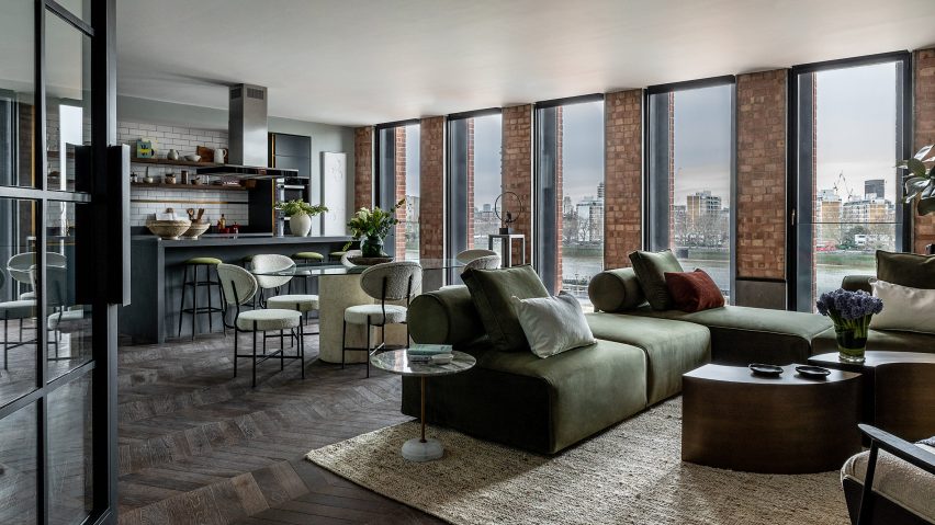Apartment in Switch House East by Michaelis Boyd