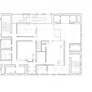Fifth floor plan of Tamkang Church by Behet Bondzio Lin Architekten