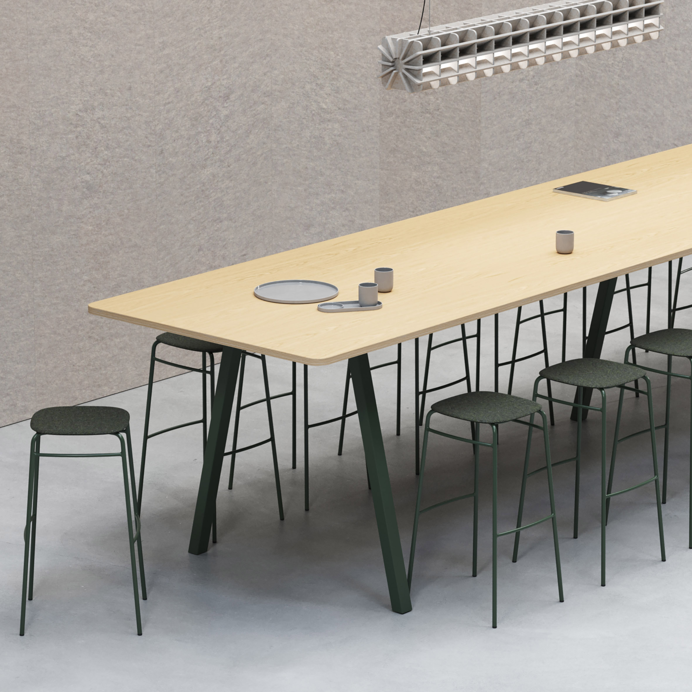 Big modular table system by Scandinavian furniture brand De Vorm