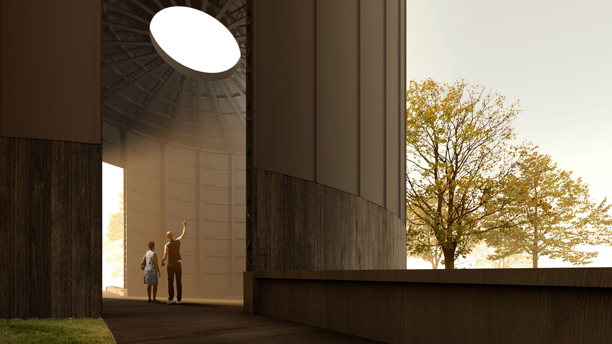 Render of Black Chapel by Theaster Gates