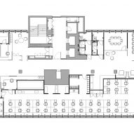 Second floor plan of the research centre at Charles Clore House