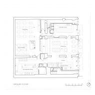 Ground floor plan, Carousel restaurant by RISE Design Studio