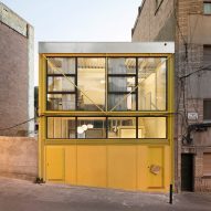 MACH references high-tech architecture at yellow house in Barcelona