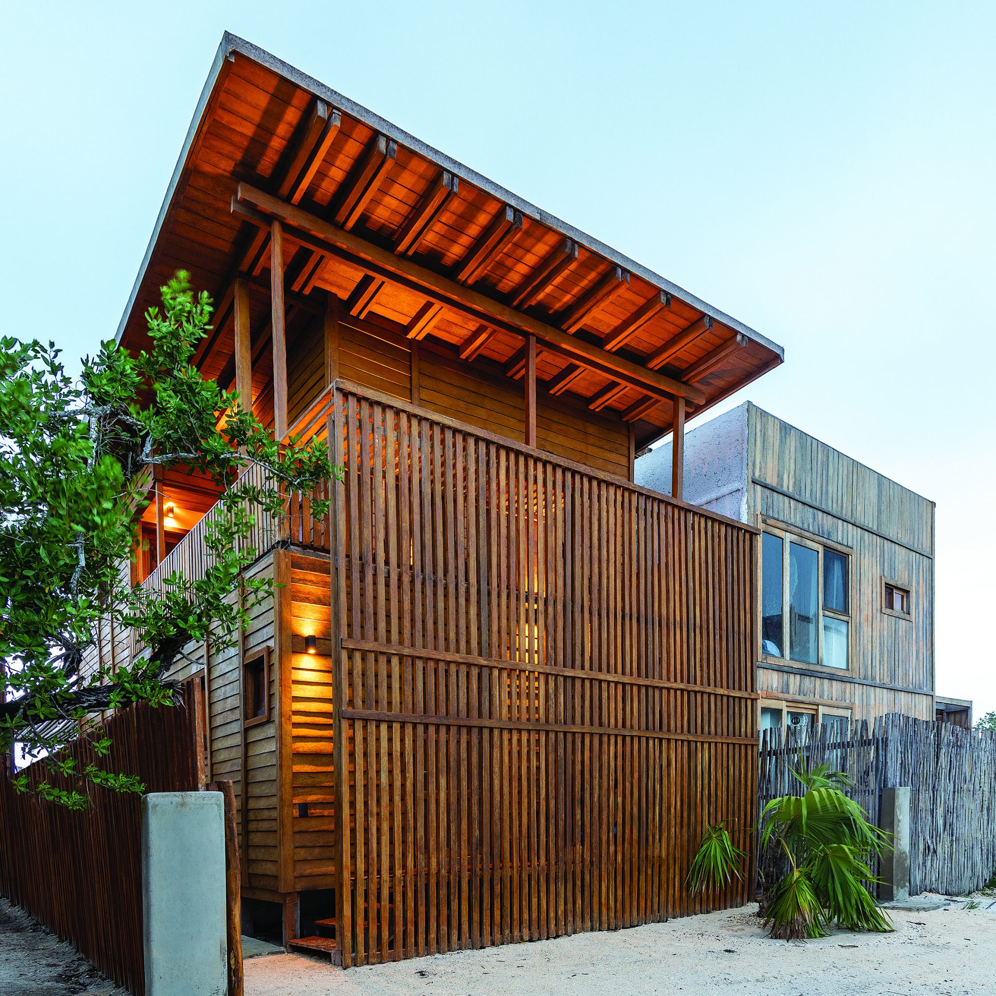 Steel Colonnades Create Sheltered Outdoor Spaces At Mexican Hacienda