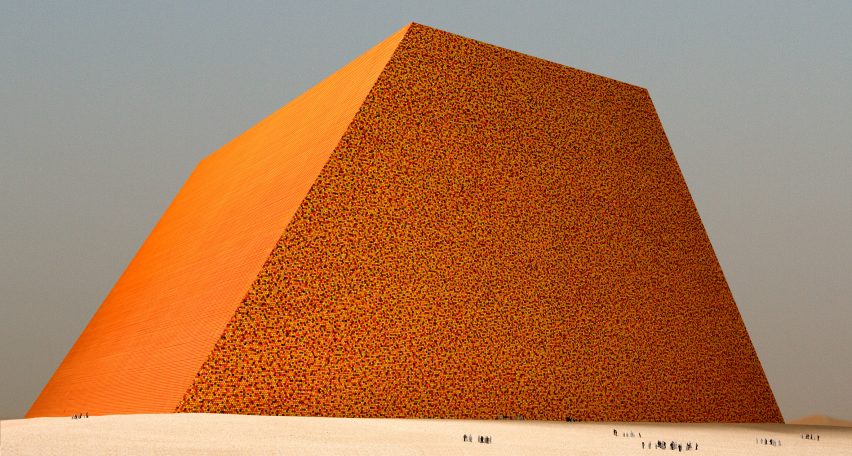 Christo's scale model of The Mastaba