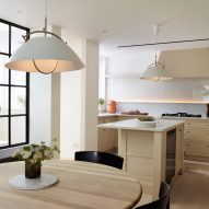 Kitchen interior of Danish Mews House by Neil Dusheiko Architects