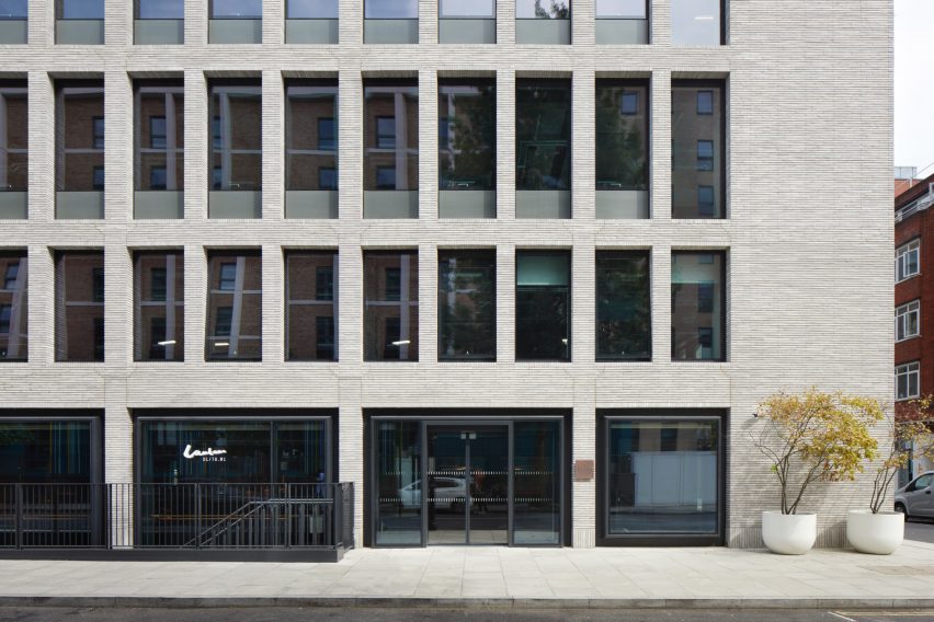 Exterior of Derwent London's 80 Charlotte Street designed by Make