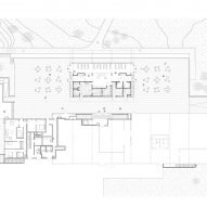 First floor plan of Crous University Refectory which was extended and renovated by Graal Architecture