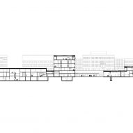 Section drawing of the Veterinary Building by Henning Larsen and Fabel Arkitekter