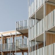 HHF Architekten uses modular steel and timber structure for mixed-use block in Switzerland