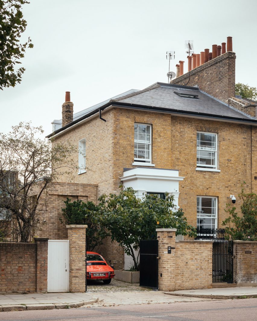 Exterior of House in Primrose Hill by Jamie Fobert Architects