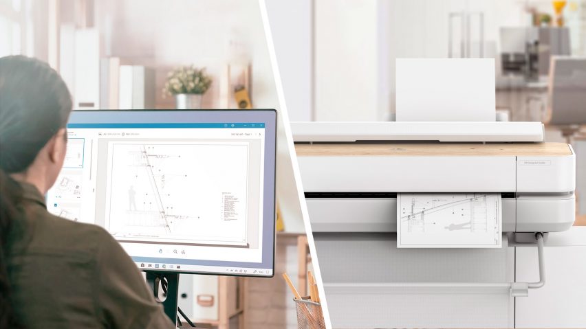 HP large-format printers for remote working