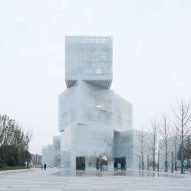 Xinxiang Cultural Tourism Centre in China resembles a stack of ice cubes