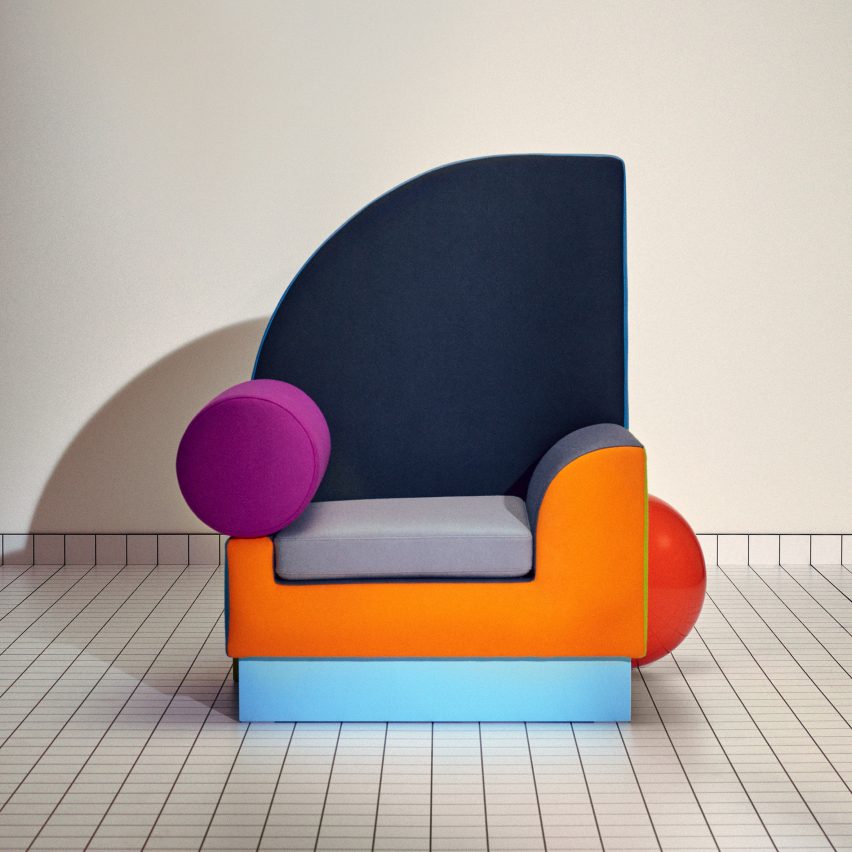Peter Shire's Bel Air armchair