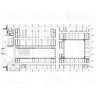 Third floor plan of the Geo and Environmental Centre by Kaan Architecten