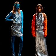 Maisie Wilen uses giant otherworldly holograms to model latest collection