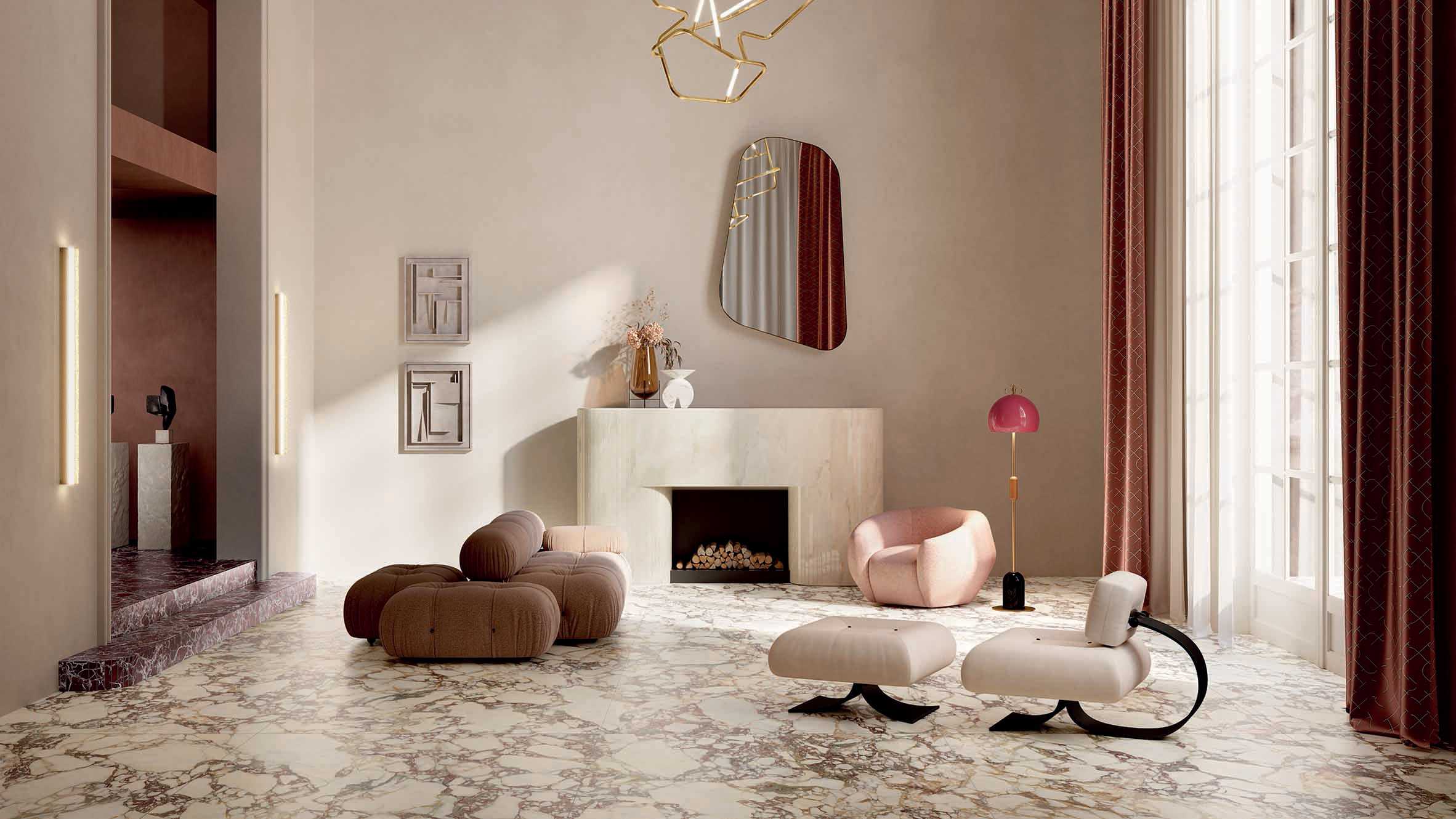 Tiles informed by French limestone from Fiandre Architectural Surfaces feature on Dezeen Showroom - Vimarsana News