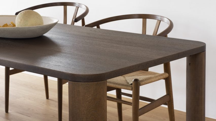 Moci dining table by Moa Sjöberg for Asplund