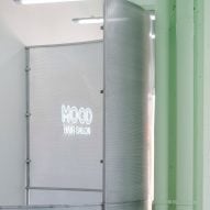 Mood hair salon in Madrid features galvanised steel elements