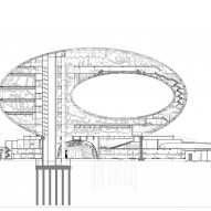 Section of Museum of the Future in Dubai