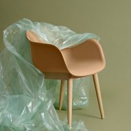 Muuto relaunches Fiber Chair with recycled plastic shell