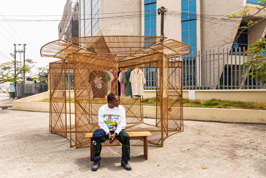 A bamboo pavilion by Nifemi Marcus-Bello