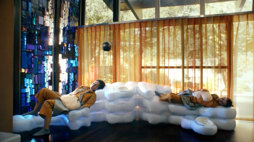 Sofa-Bread is an inflatable furniture design by The Decorators