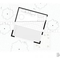 Ground floor plan of the Refuge by NWLND Rogiers Vandeputte