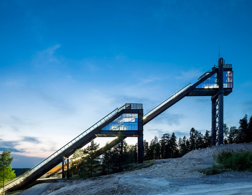 Lugnet Ski Jumps by Sweco Architects 