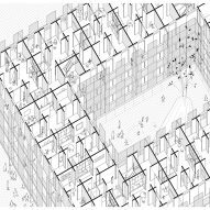 Drawing of social housing in Barcelona by Peris+Toral Arquitectes