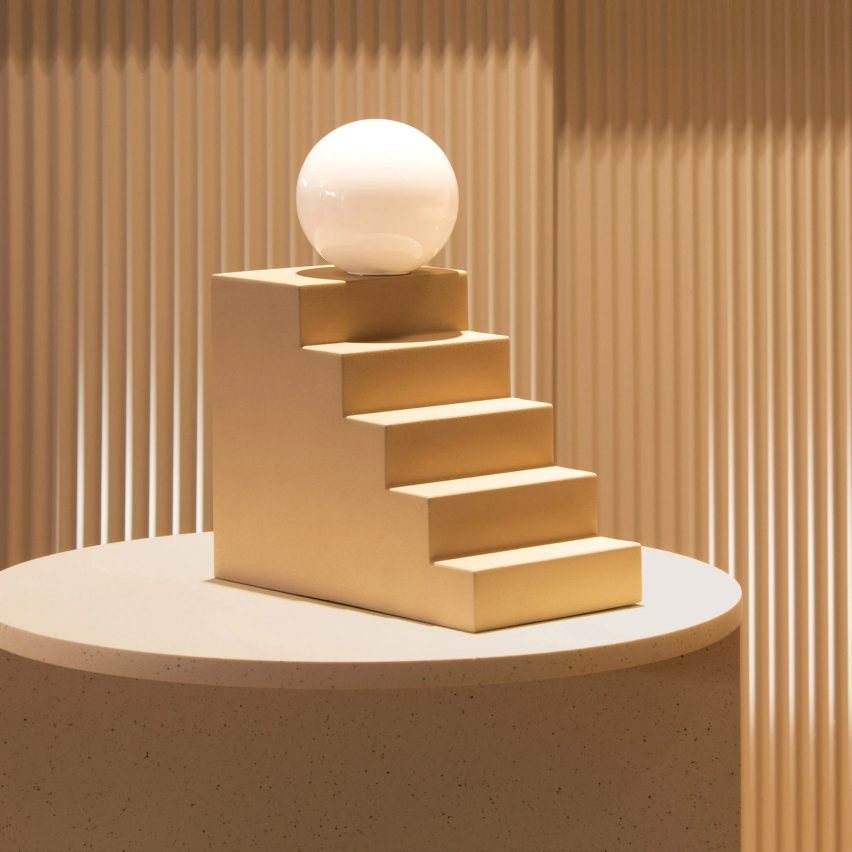 Stair table lamp by Oblure