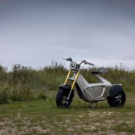 Electric scooter with steel chassis