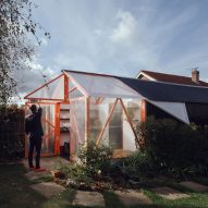 Greenhouse and garage by McCloy + Muchemwa