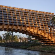 Timber Bridge in Gulou Waterfront, the latest project by LUO Studio