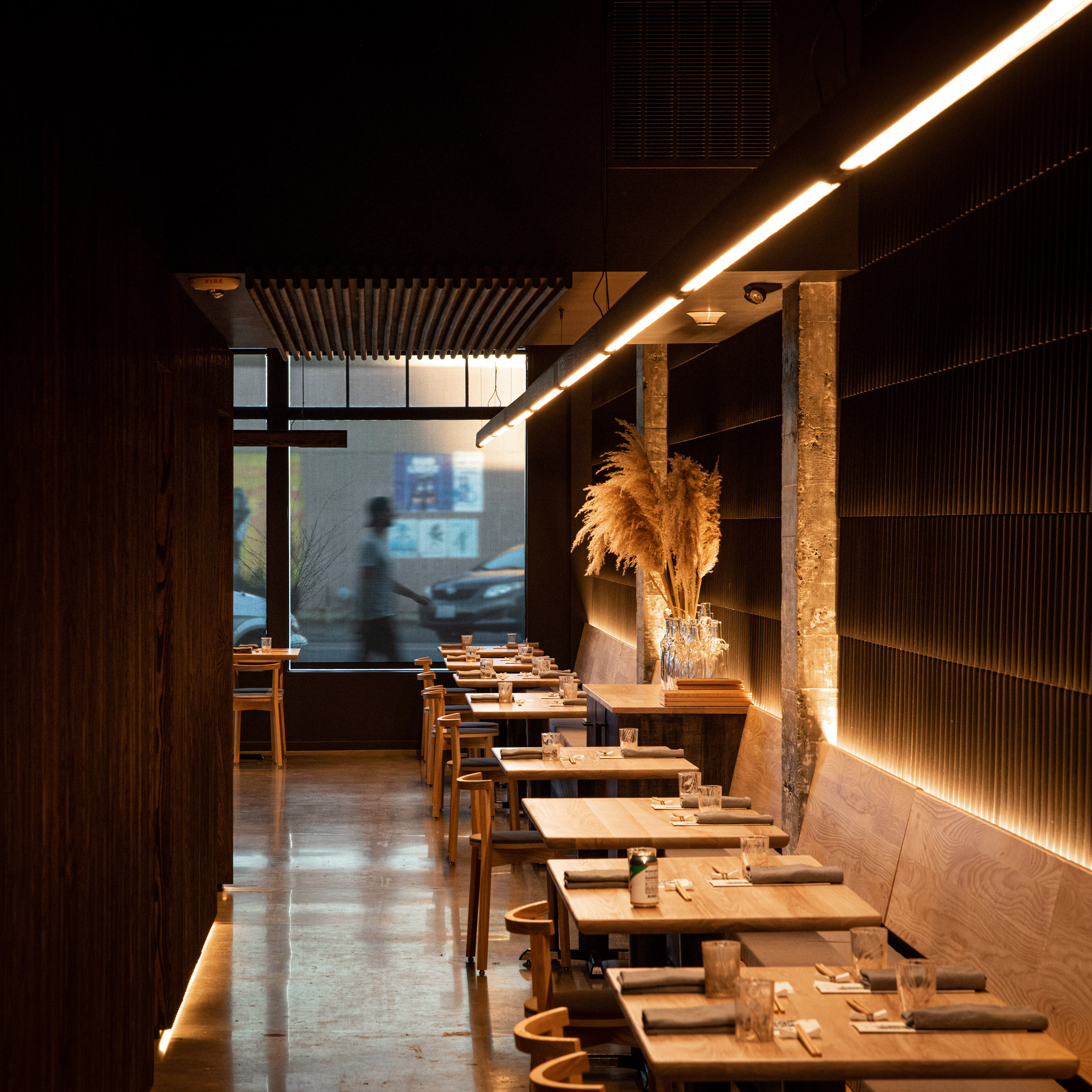 Graypants Converts Slender Space Near Seattle Into Tomo Restaurant