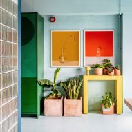 Studio Rhonda uses saturated colours and glass bricks to revamp Zetteler's headquarters