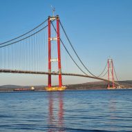 The world's longest suspension bridge features in today's Dezeen Agenda newsletter