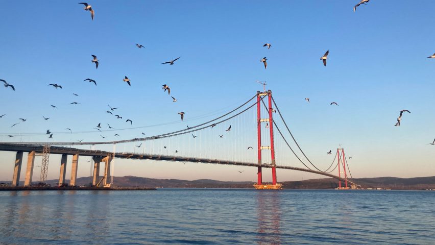 The 1915 Çanakkale Bridge in Turkey