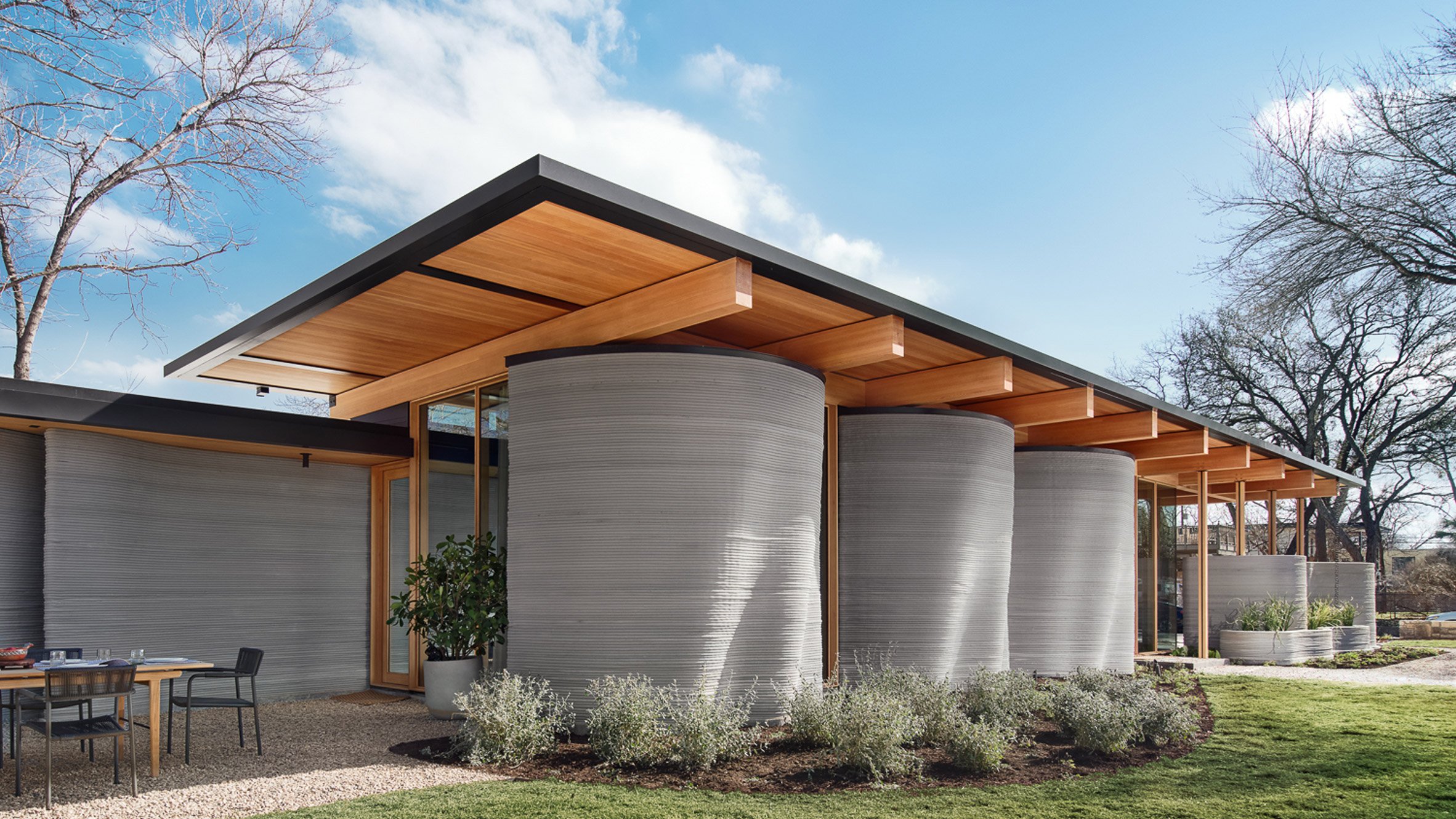 ICON and Lake Flato build 3D-printed House in Austin