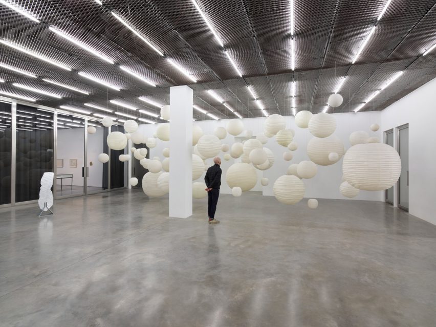 Akari cloud by Isamu Noguchi at White Cube Bermondsey
