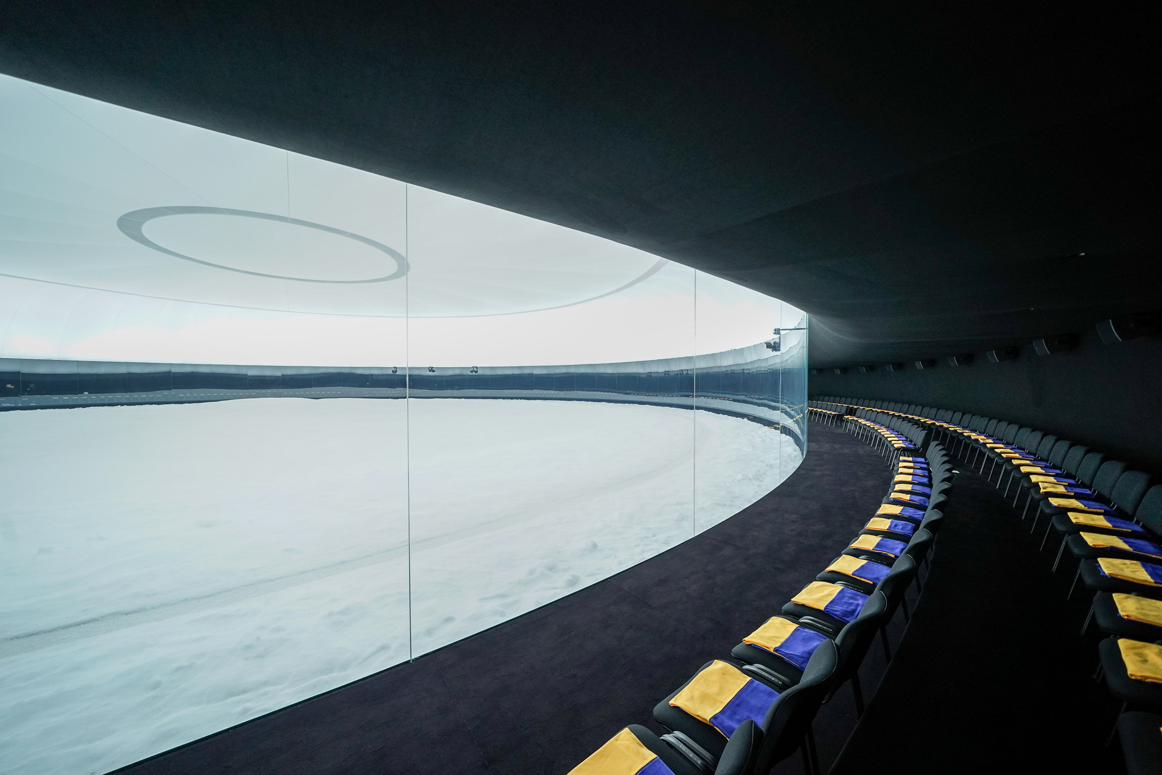 Image of the audience seating area at the Balenciaga Autumn Winter 2022 show