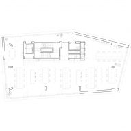 D1, first floor plan, Bureau in Greenwich Design District by Roz Barr Architects