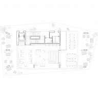 D1, second floor plan, Bureau in Greenwich Design District by Roz Barr Architects