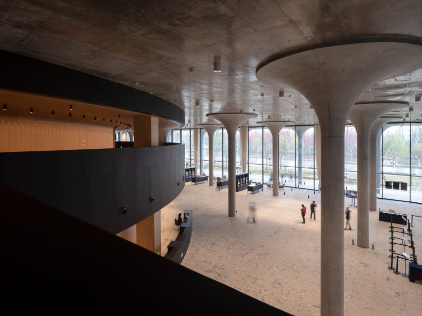 Theater Foyer, Ceramic Art Avenue Taoxichuan by David Chipperfield Architects