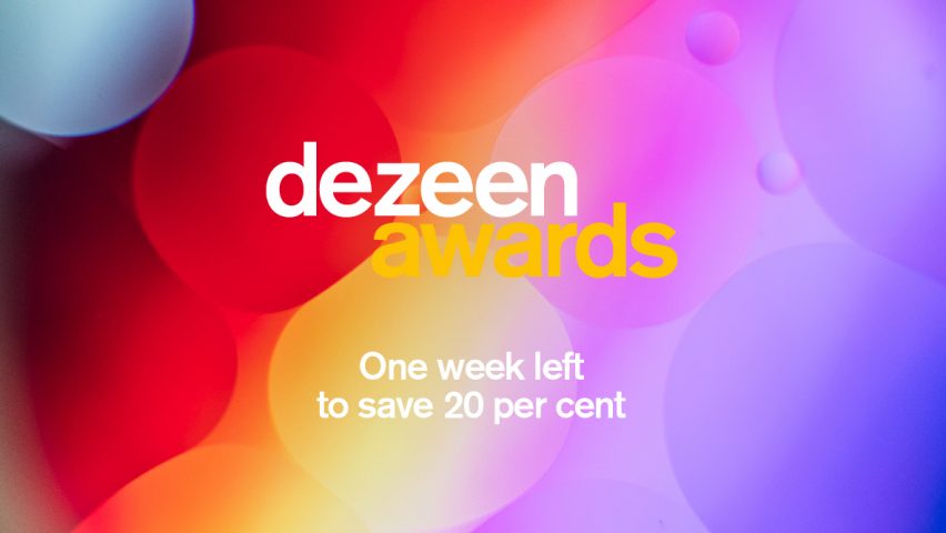One week left to enter Dezeen Awards 2022 and save 20 per cent