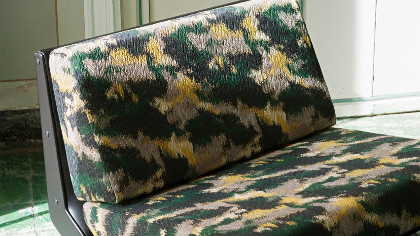 Erbaluce fabric by Dedar used as seating upholstery