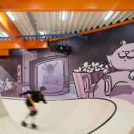 Third floor in F51 multi-storey skatepark in Folkestone by Hollaway Studio