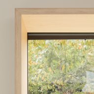 Birch plywood window frame