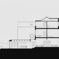 Section, Herne Hill House extension by TYPE